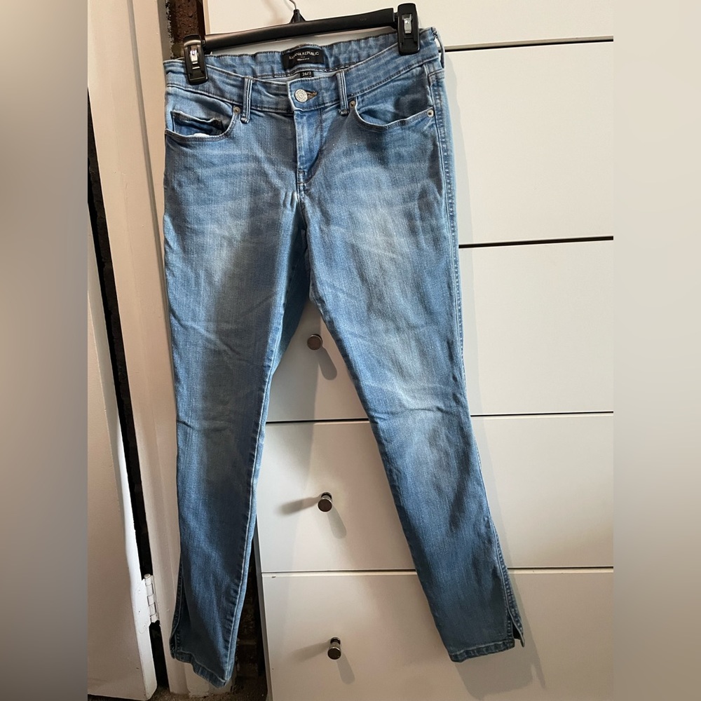 Banana Republic skinny fit light wash jeans